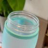 Sports portable plastic cup with bounce cover Space gradient frosted plastic water bottle