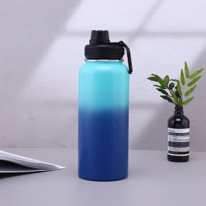 Custom Logo 32Oz Thermal Drink Bottle Double Wall Vacuum Insulated Stainless Steel Sports Water Bottle