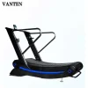 Cardio Machine Unpowered Air Runner Machine Curve Treadmill Manual Self-generating Fitness Commercial
