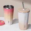 Wholesale 600Ml Double Walled Stainless Steel Tumbler Coffee Mug For Car