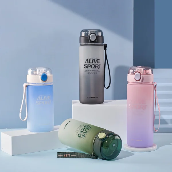 Leak Proof Sport Plastic Water Bottles With Custom Logo