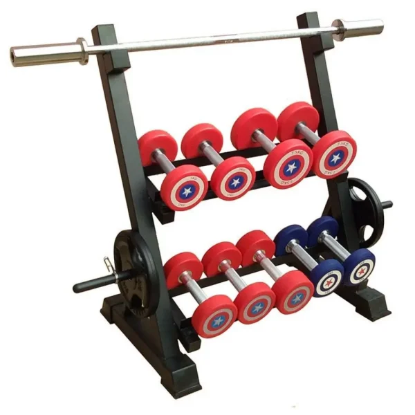 H9945a6c6a5e046168b479f4330b429d6c.webp Fitness Equipment Gym Training Storage Commercial Kettlebell Barbell Weight Stand Dumbbell Rack