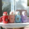 Stainless steel kids water bottle insulated water bottles with straw kids thermal insulation water bottle for school