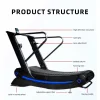 Cardio Machine Unpowered Air Runner Machine Curve Treadmill Manual Self-generating Fitness Commercial