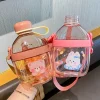 Customized 650ml Creative Water Cup Direct Drinking Portable Outdoor Water Bottle Cartoon Children's Plastic Cup