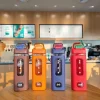 700ml water bottle custom logo eco-friendly plastic cup water bottles with straw