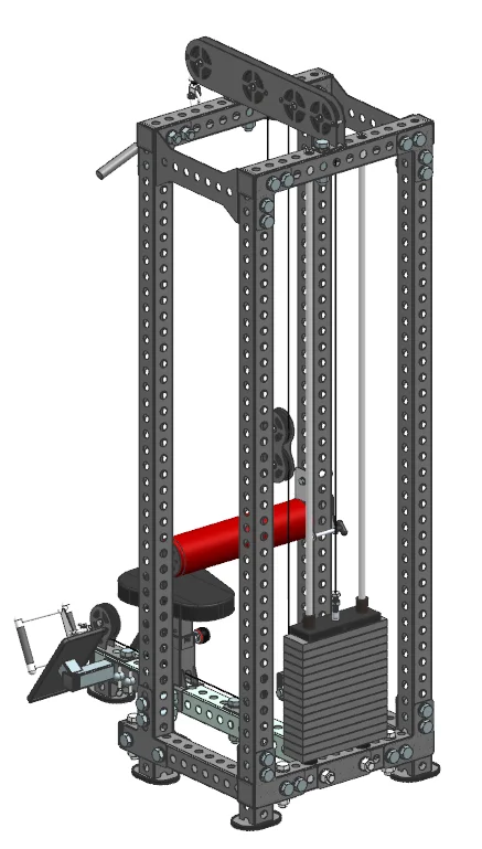 New arrival high-end Lat Pull down combo Low Row Multi gym fitness equipment