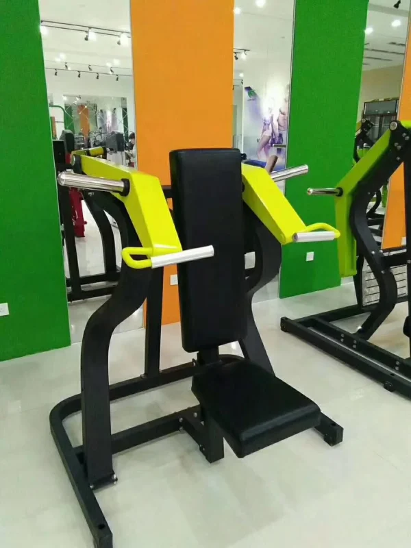 Fitness plate loaded gym fitness equipment seated bench shoulder press machine