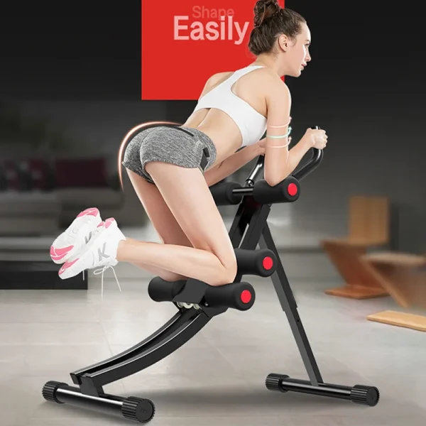 Fitness Equipment Waist Machine Exercise Muscle Trainer Device Folding Roller Abdominal Machine