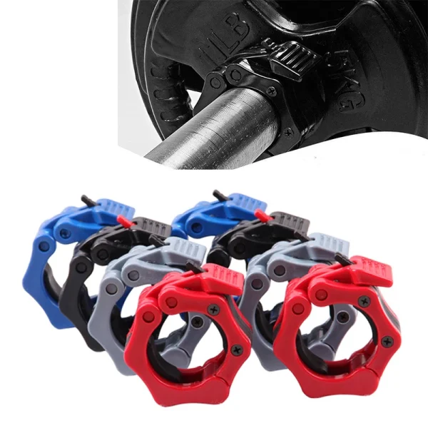 High Quality Wholesales Gym Fitness Weight Lifting Exercise Plastic Barbell Lock Clips Clamp Collar