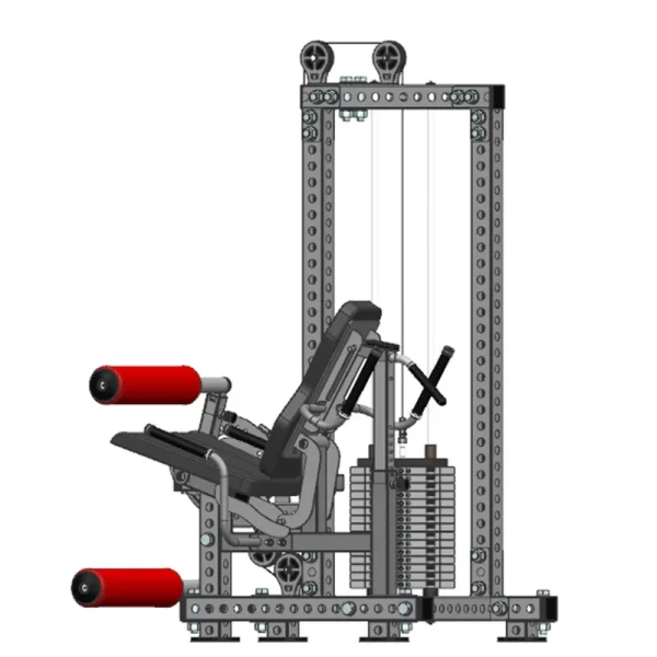 High End 3 Functions In One Leg Extension Leg Curl Combo Prone Leg Curl Machine Multi Gym Fitness Equipment