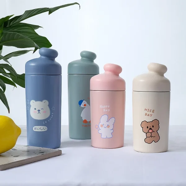 Lovely creative new large capacity stainless steel thermos cup