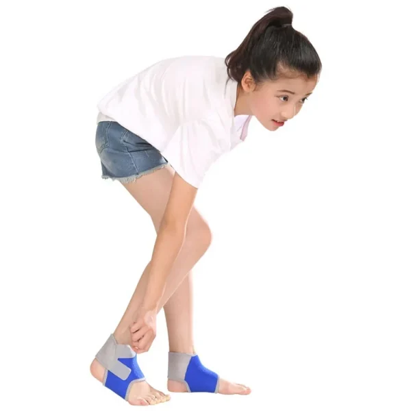 Kids Elastic Ankle Support Youth Foot Sleeve Wrap For Ankle Instability