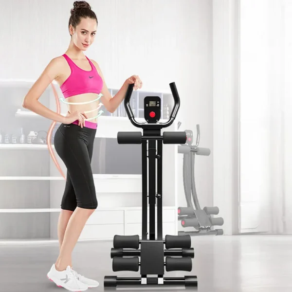 Fitness Equipment Waist Machine Exercise Muscle Trainer Device Folding Roller Abdominal Machine