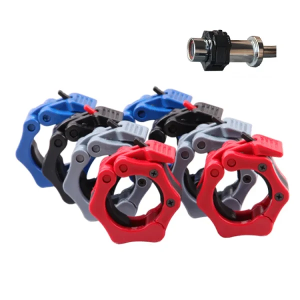 High Quality Wholesales Gym Fitness Weight Lifting Exercise Plastic Barbell Lock Clips Clamp Collar