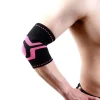 Adjustable heavy duty workout sport badminton tennis training safety nylon breathable arm elbow brace sleeve with sponge pads