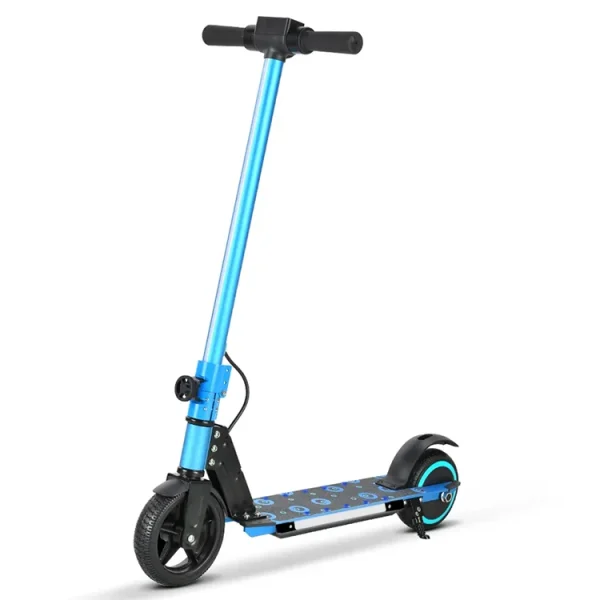 Black Children Step E Scooter Kids 2 Wheel Electronic Scooter