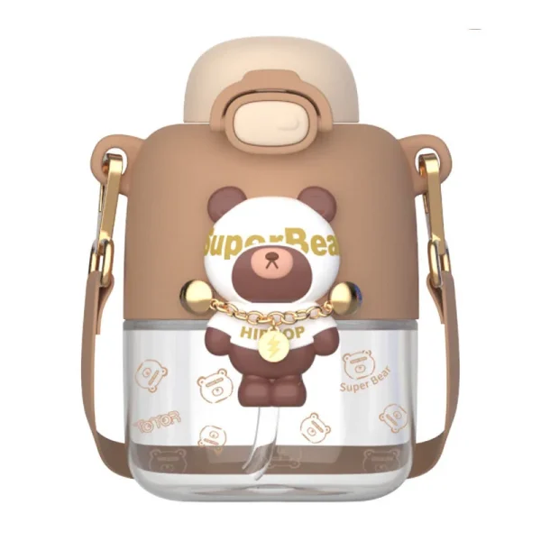 New Children's Plastic Big Belly Cup Cute Cartoon Large Capacity Portable Kettle