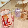 Summer kids cup double drink water bottles with strap New cute 750ml portable