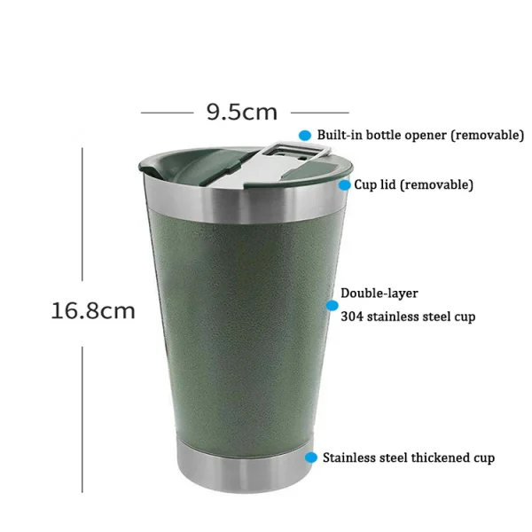 304 stainless steel double thermo stainless steel bottle coffee cup