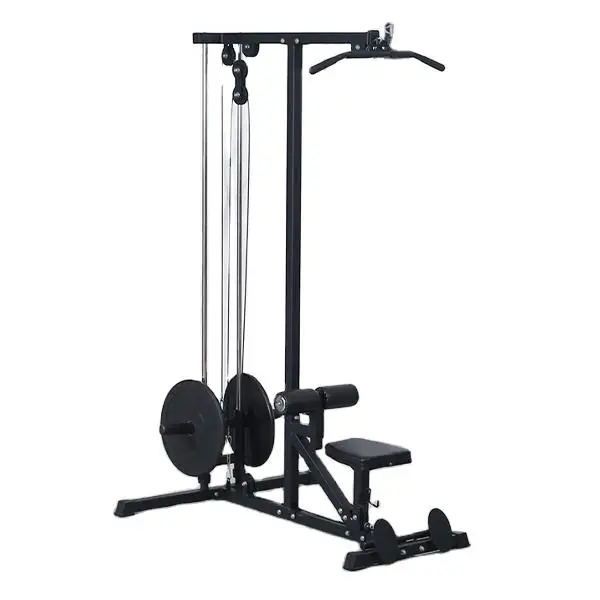 Adjustable Wall Mount Cable Station Fitness Lat Pull Down Machine Dual Pulley System Pull Down