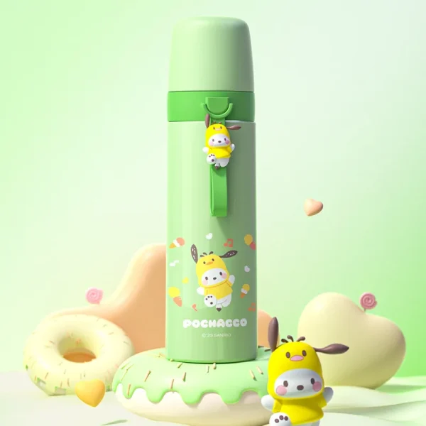 Thermos cup cartoon stainless steel vacuum insulated tumbler cute portable large-capacity water bottle