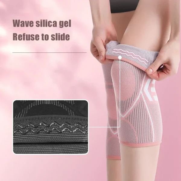 Factory Price Nylon High Elastic Latex Silk Sports Knee Pads Knee Braces