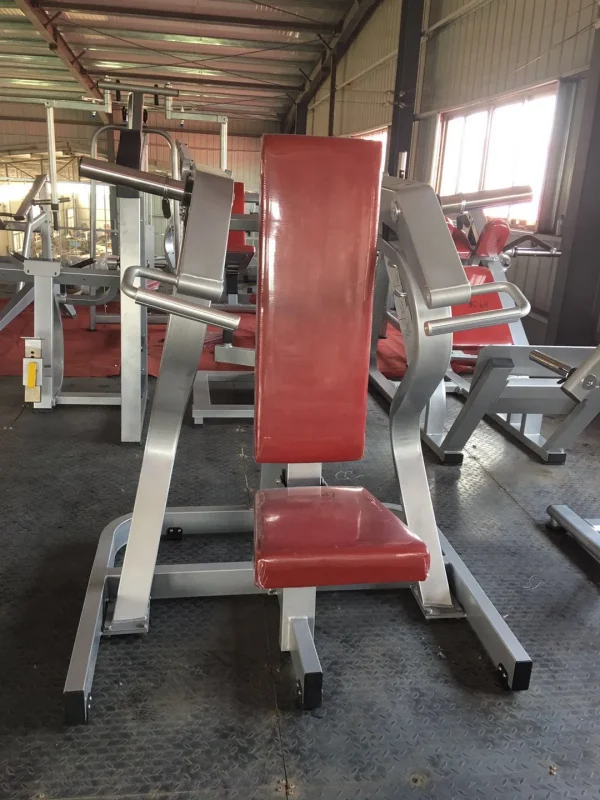 Fitness plate loaded gym fitness equipment seated bench shoulder press machine
