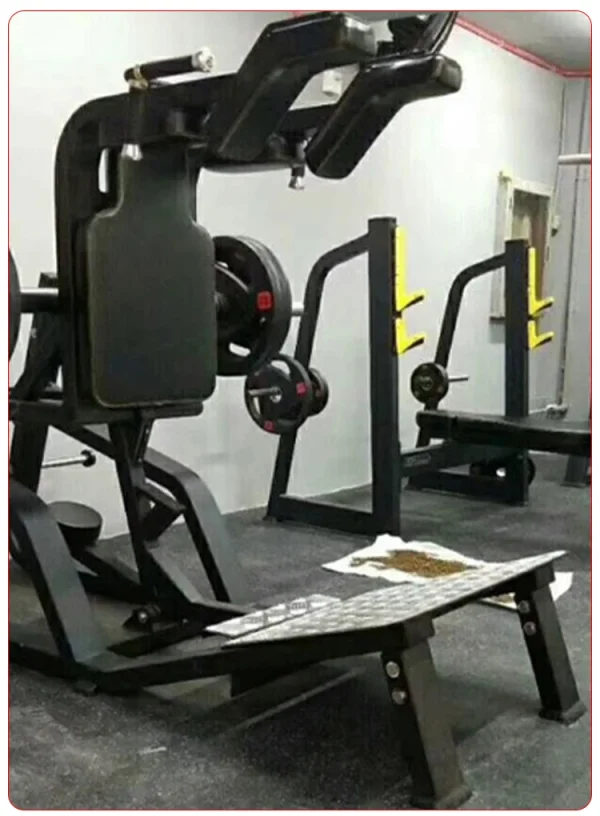 Commercial gym equipment strength training super vertical hack squat machine