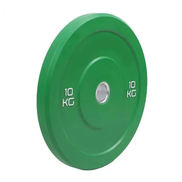 5kg-25kg Hot Selling Competition Barbell Bench Press Free Weight Lifting Color Rubber Bumper Plates