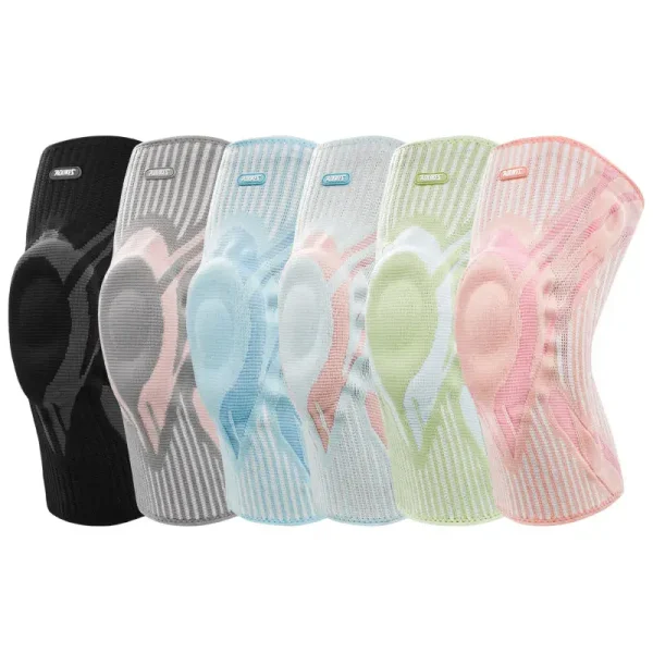 Professional 3D knitting dance elastic silicone non-slip compression knee pads