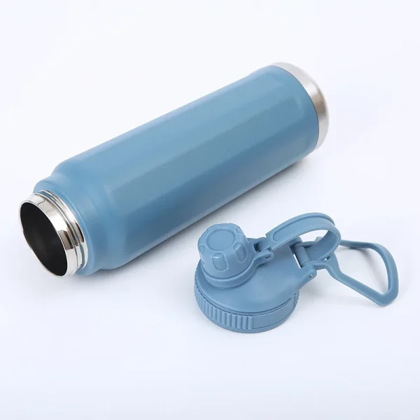 720ml Stainless Steel Vacuum Insulated Water Bottle Hiking Flask With Handle