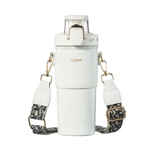 Double Drink Thermos Light Luxury 316 Stainless Steel Water Cup Girls Portable