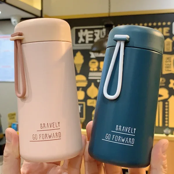 Stainless Steel Thermos Coffee Cup Creative Water Cup Stainless Steel Vacuum Insulated Bottle