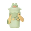 Cartoon stainless steel Thermos mug cute outdoor cup with straw